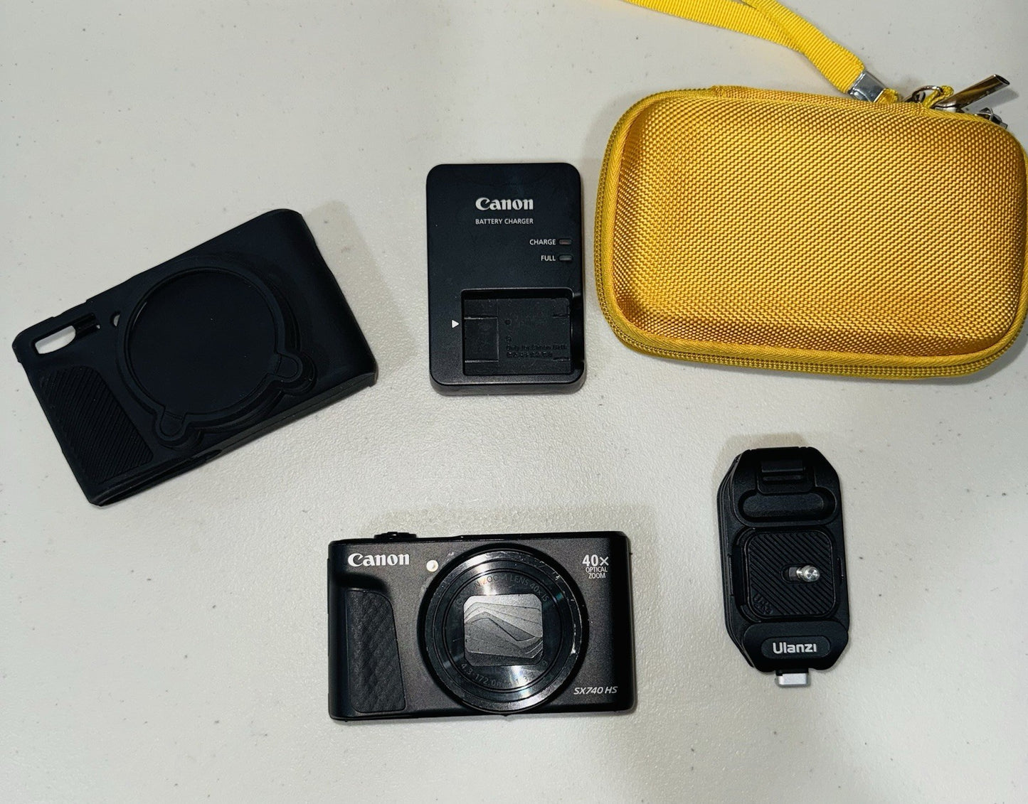 Canon PowerShot SX740 HS Wi-Fi 4K Digital Camera (Black) W/ Charger And Extras