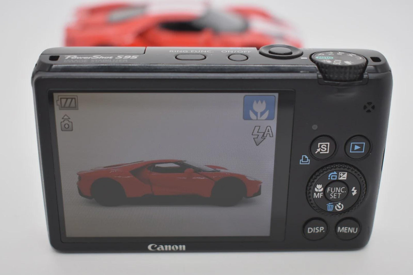 Canon PowerShot S95 10.0MP Digital Black Camera Complete - FULLY TESTED WORKS