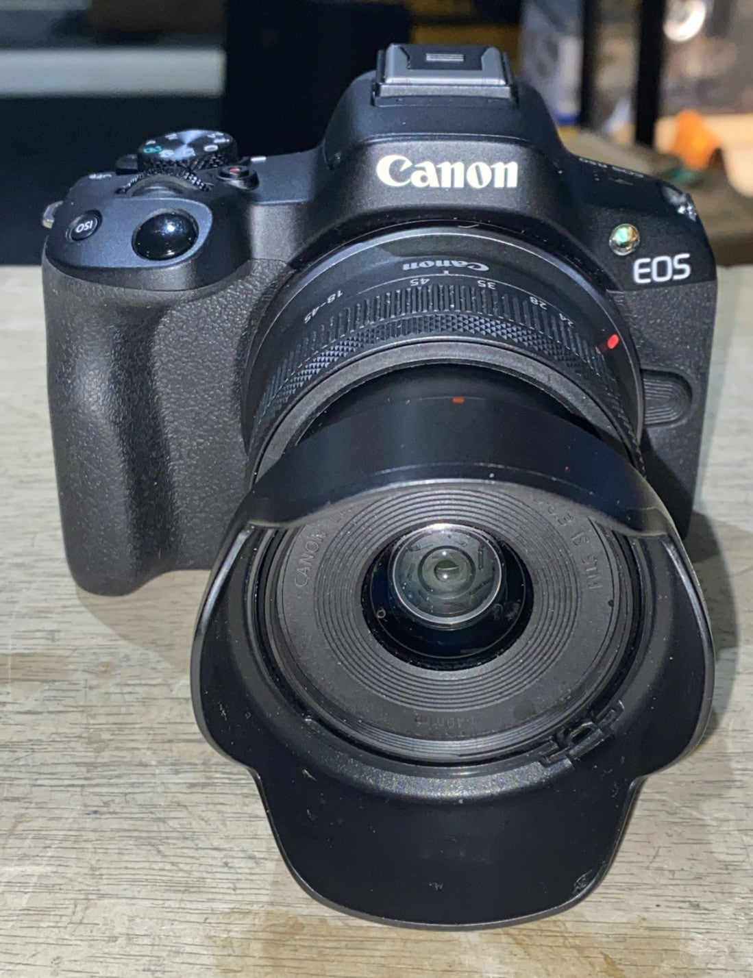 Canon EOS R50 Mirrorless Camera 18-45mm, 55-210mm Lens, 1 Battery, Charger, Bag