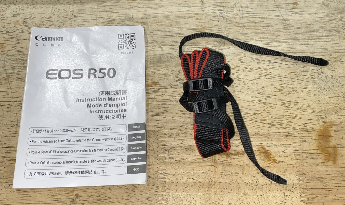 Canon EOS R50 Mirrorless Camera 18-45mm, 55-210mm Lens, 1 Battery, Charger, Bag