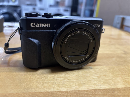 Canon PowerShot G7 X Mark II 20.1MP Compact Camera - Black NO Charger
