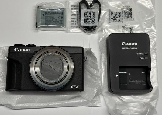 Canon PowerShot G7 X Mark III 20.2MP 4K Digital Camera Black NEW NO BOX NEVERUSE