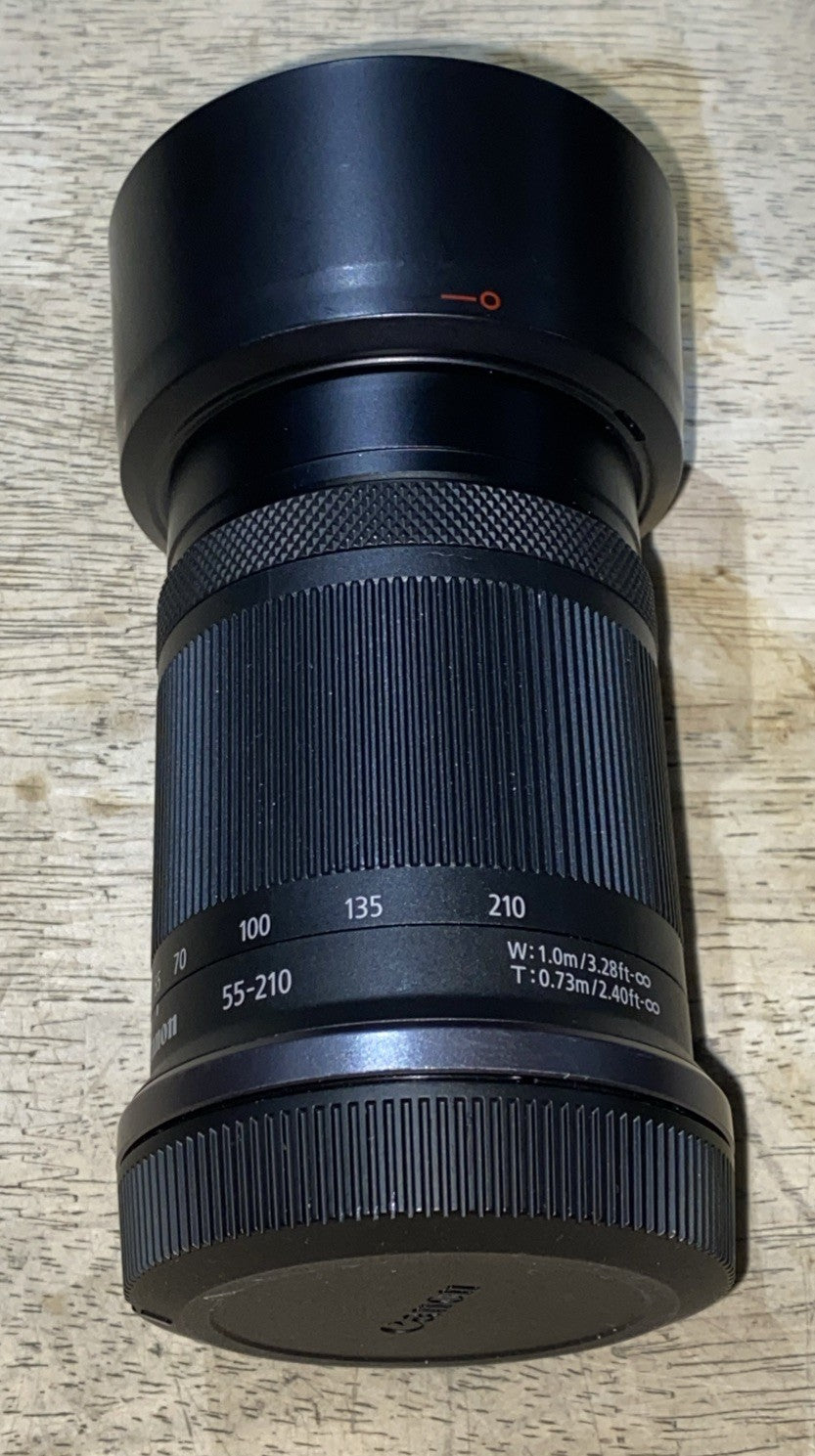 Canon EOS R50 Mirrorless Camera 18-45mm, 55-210mm Lens, 1 Battery, Charger, Bag