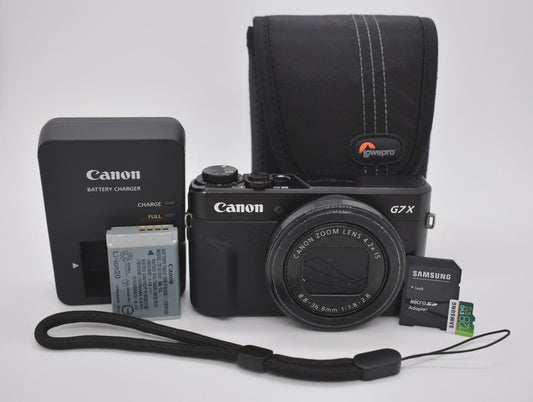 Canon G7X Mark II - 20.1 MP Compact Digital Camera 4.2x Zoom Bundle - Tested