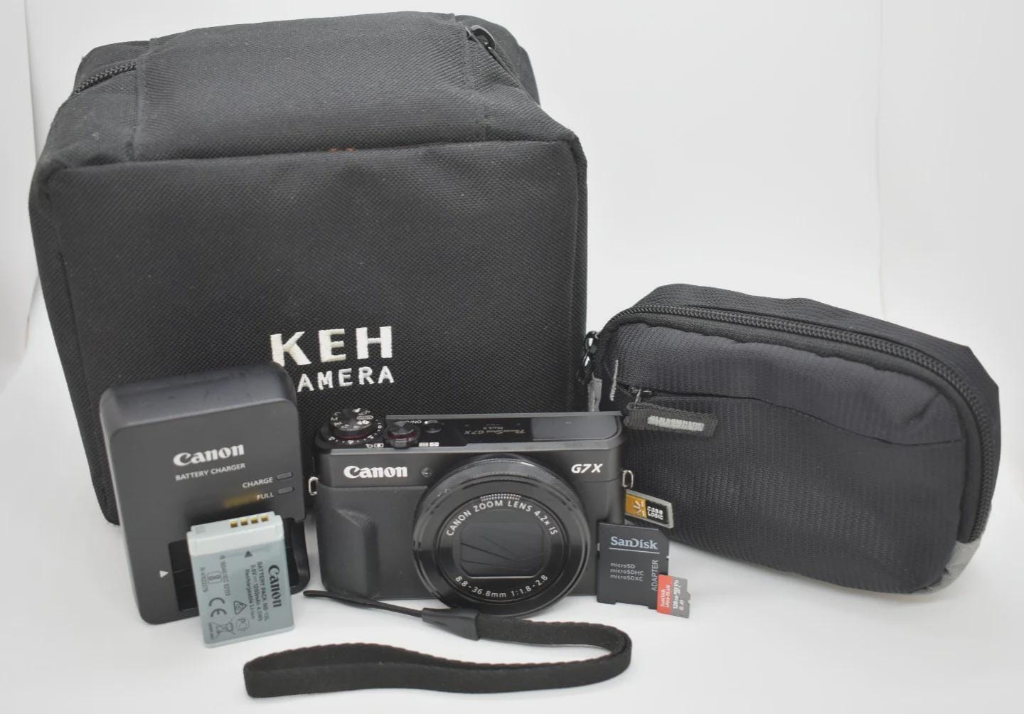 Canon G7X Mark II - 20.1 MP Compact Digital Camera 4.2x Zoom Bundle - Tested