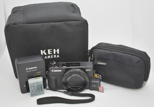 Canon G7X Mark II - 20.1 MP Compact Digital Camera 4.2x Zoom Bundle - Tested