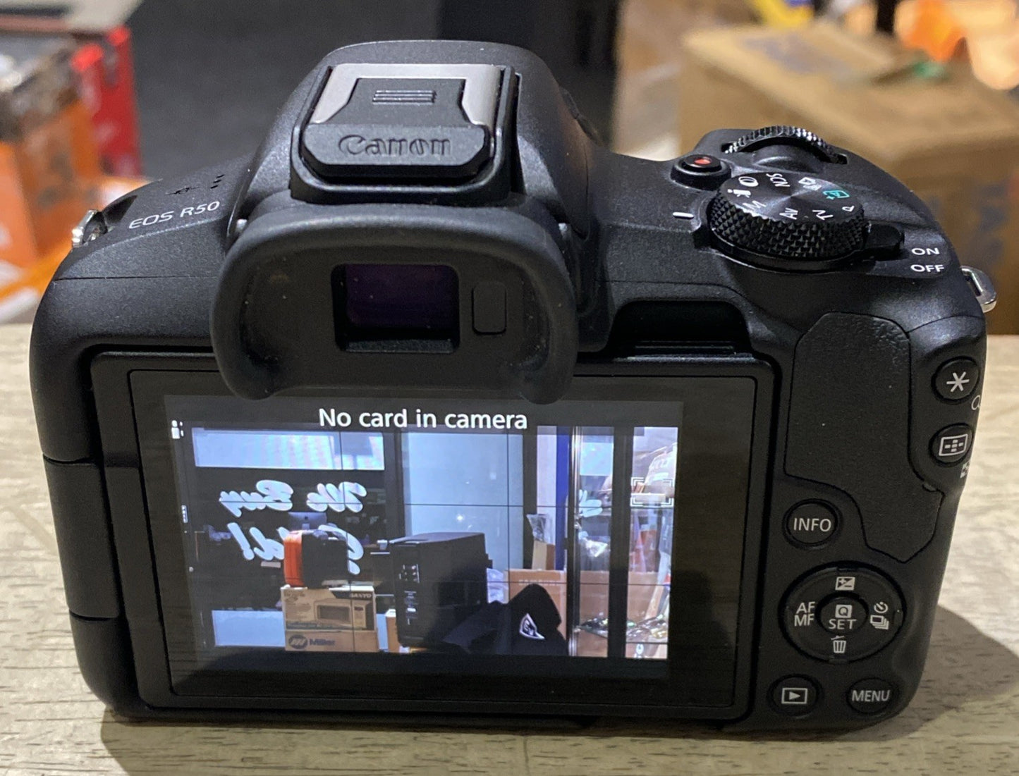 Canon EOS R50 Mirrorless Camera 18-45mm, 55-210mm Lens, 1 Battery, Charger, Bag