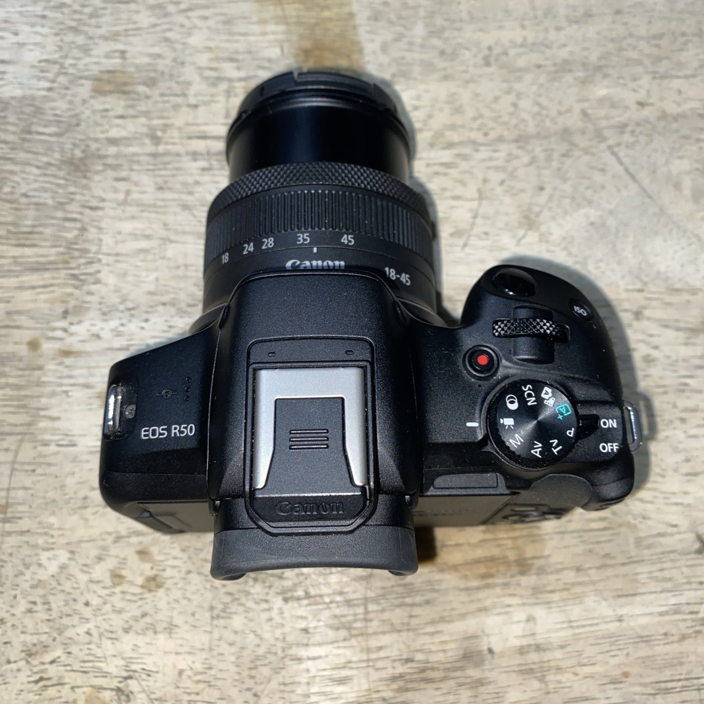 Canon EOS R50 Mirrorless Camera 18-45mm, 55-210mm Lens, 1 Battery, Charger, Bag